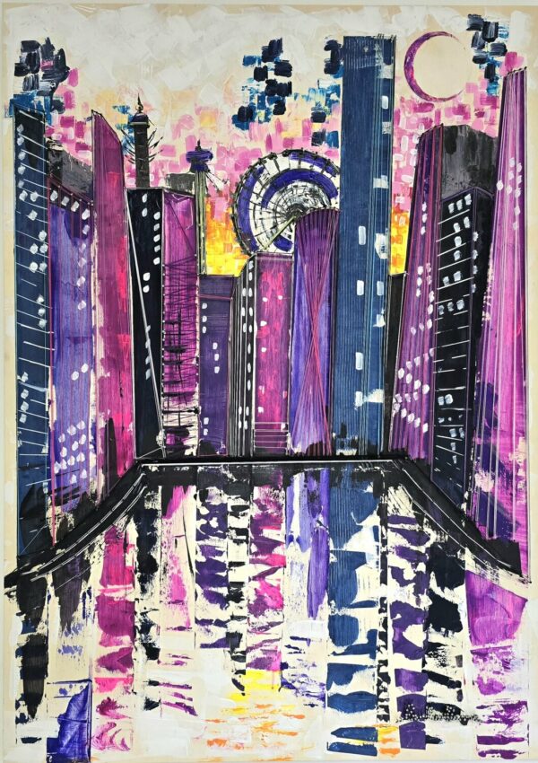 Crazy abstract landscape