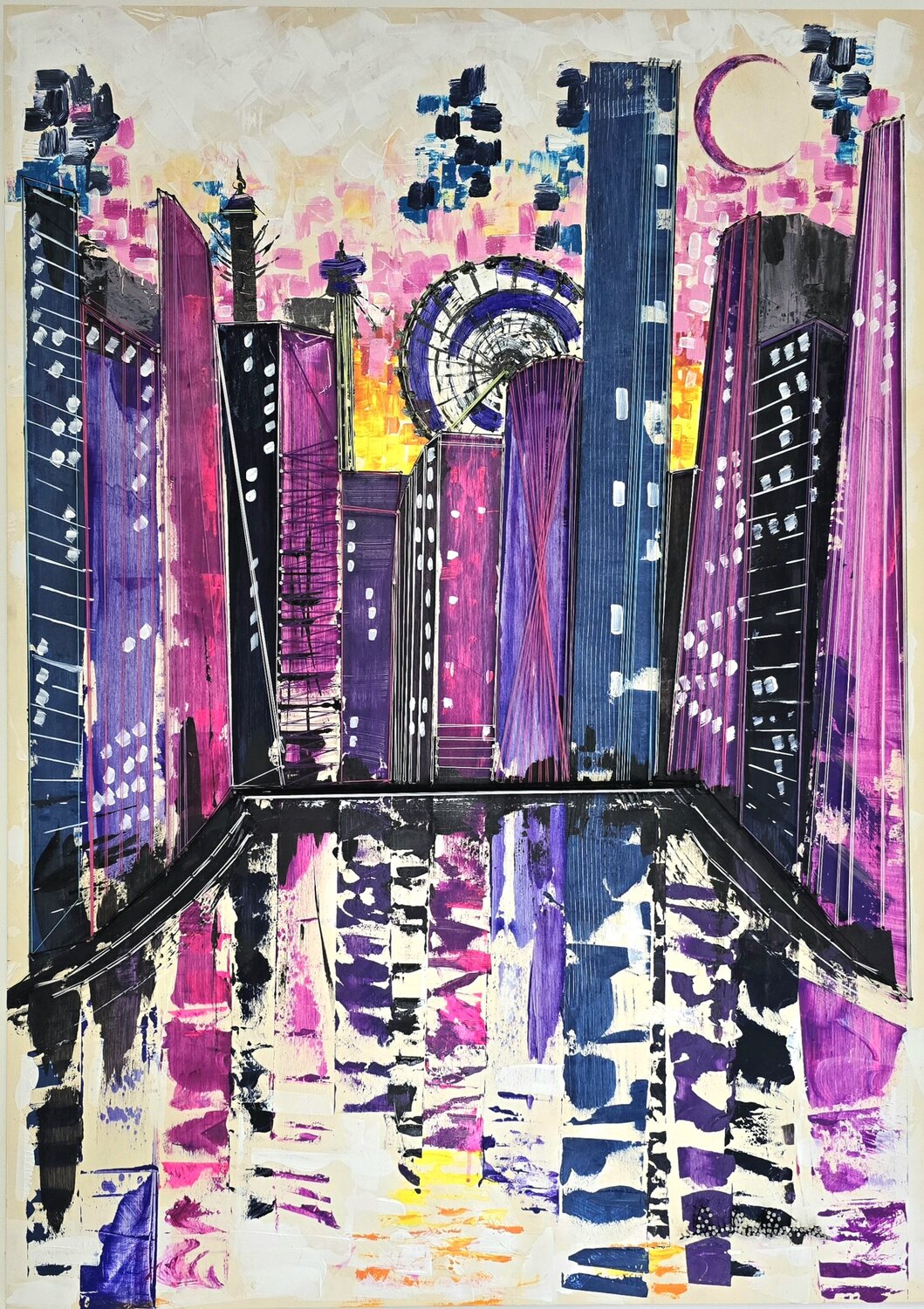 Crazy abstract landscape